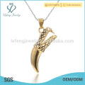 Hot selling claw tiger pendant,22k gold pendant for boyfriend